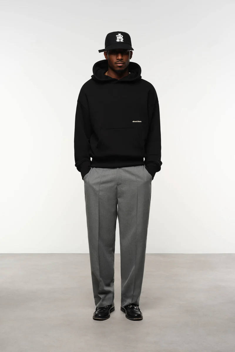 About:Blank everyday pleated trouser Gray - Image 2