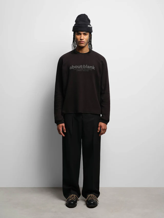 About:blank garcon long sleeve waffle - Image 2