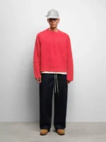 About:blank rib mock neck crew - Image 2