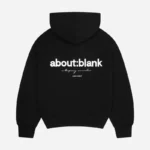 About:Blank box hoodie Black