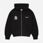About:blank dual logo zip hoodie