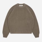 About:blank rib mock neck crew