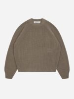 About:blank rib mock neck crew