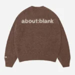 About:Blank mohair knitted crewneck