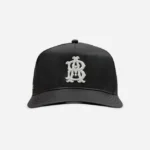 About:blank monogram cap leatherette