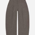 About:Blank tailored wide leg trouser Medium Gray