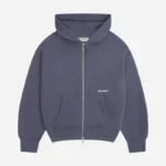 About:Blank box zip hoodie Blue